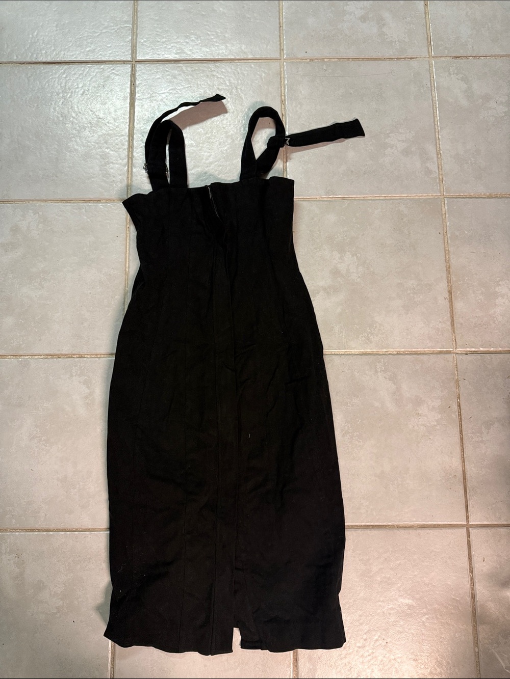 Modern Citizen Black Midi Sheath Dress with Straps